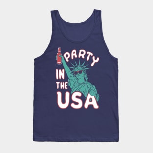 Party In The USA Independence Day Party Humor Tank Top
